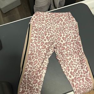 Spiritual gangster leopard pink leggings